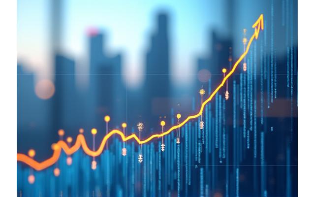 Financial graph showing an upward trend, representing improved credit score, with Singapore financial district in the background.