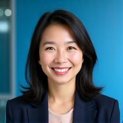 Professional headshot of Sarah Lim, a FinLykke Edu certified financial advisor smiling confidently.